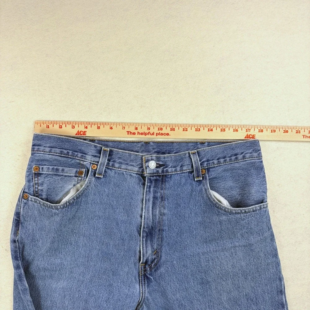 Levis 517 Bootcut Jeans Mens 36x32 Medium Wash Blue Denim 00517-4891 Cotton